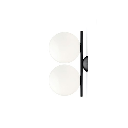 Black IC Ceiling/Wall Mount Double