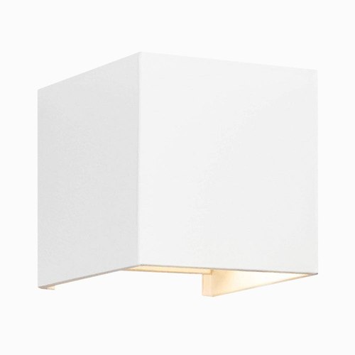 Matte White Square External Wall Light