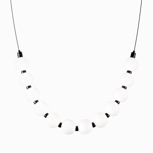 Matte Black Opal Large 1L Pendant Light