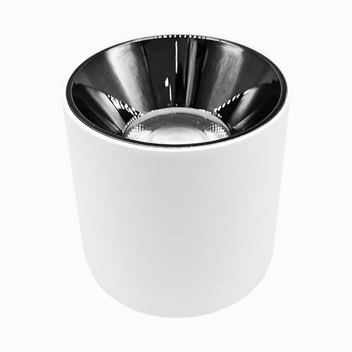 Matte White/Black Mason Surface Mount Light