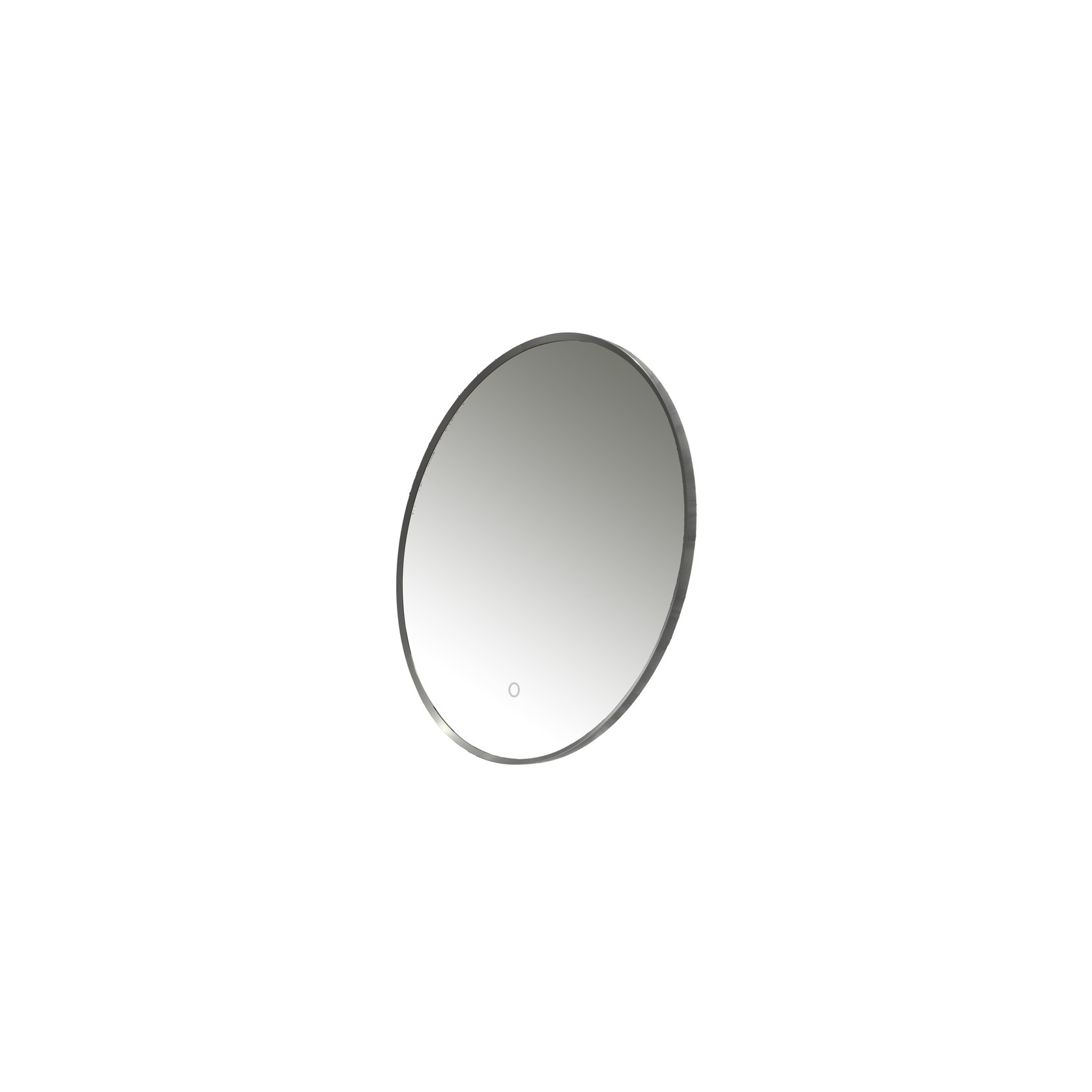 Code Solace Round Framed Gunmetal Led Mirror 3 Sizes ArchiPro NZ