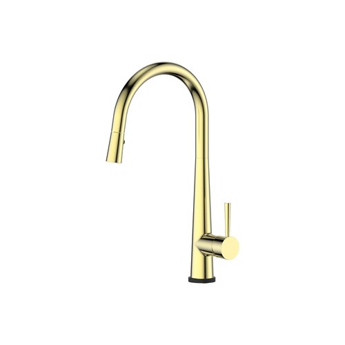 PVD Brushed Brass Galiano Kontact Pull-Down Sink Mixer