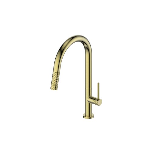 PVD Brushed Brass Textura Pulldown Sink Mixer