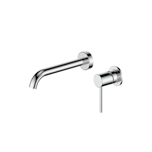 Chrome Gisele Wall Basin/Bath Mixer