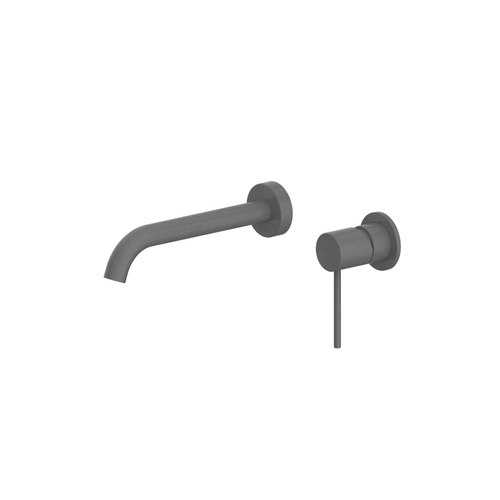 PVD Gunmetal Gisele Wall Basin/Bath Mixer