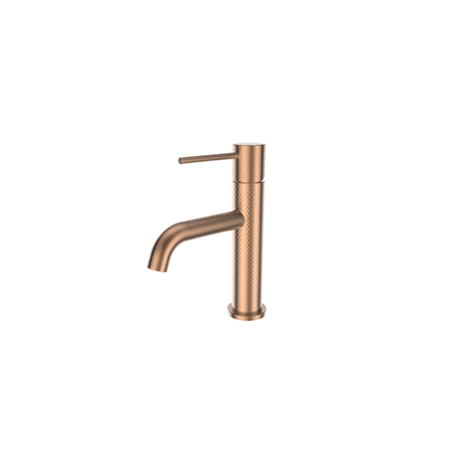 PVD Brushed Copper Tesora Basin Mixer