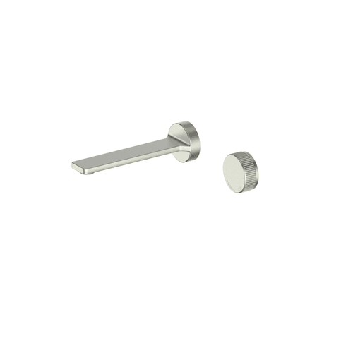 PVD Brushed Nickel Venza Two hole Wall mounted Basin Mixer