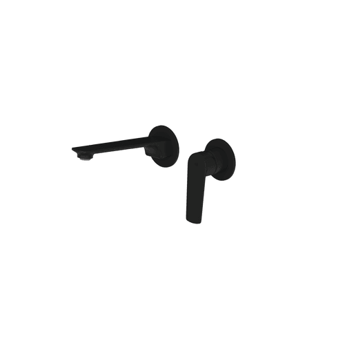 PVD Matte Black Novi Wall Basin/Bath Mixer