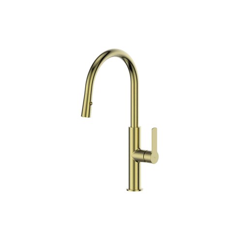 PVD Brushed Brass Astro II Pull-Down Sink Mixer