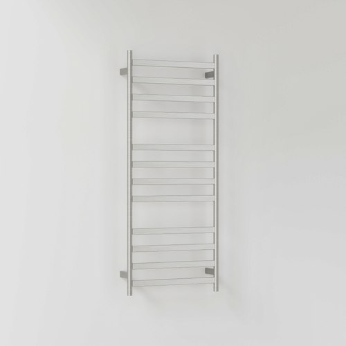 Brushed Nickel Lineare Heated Towel Ladder 1200 x 500mm