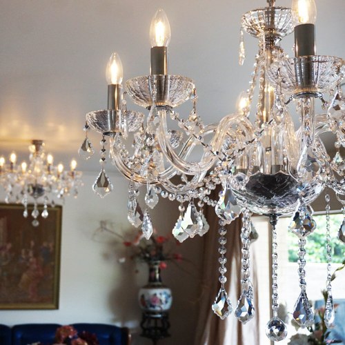Chrome/Clear Crystal Magda 8 Light