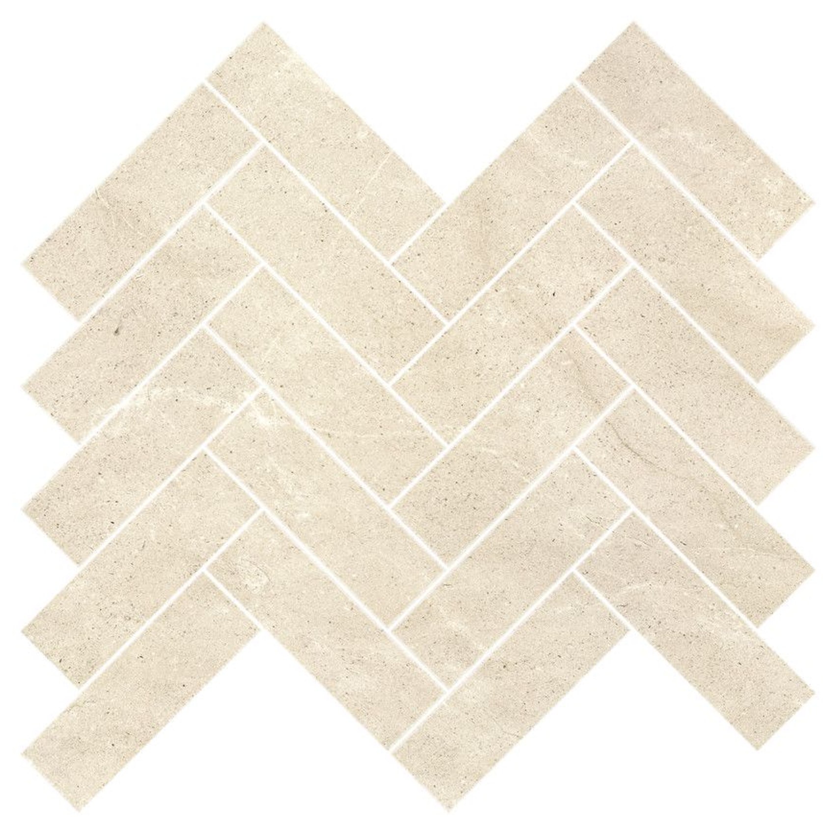 Gecko | Kiel Beige Herringbone Mosaic Tiles | ArchiPro NZ
