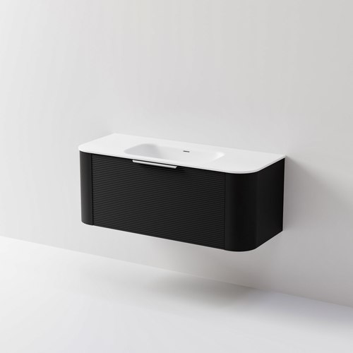 Black Nature 1200 Vanity | Inset Basin & Orchard Drawer Front