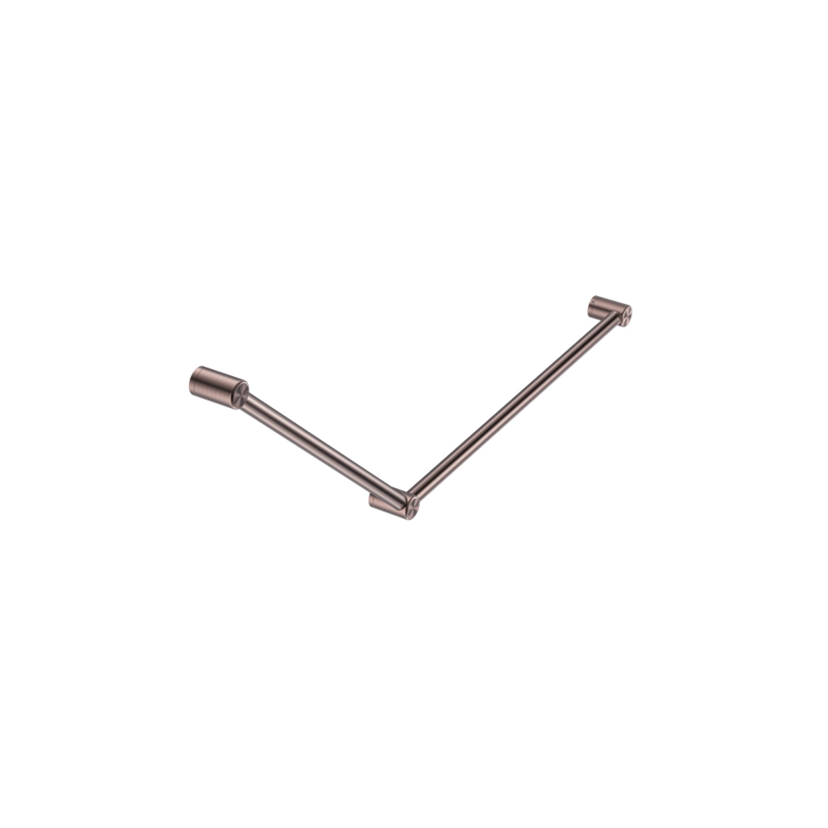 Mecca Care 32mm DDA Grab Rail Set 45 Degree 750X900mm Brushed Bronze ...