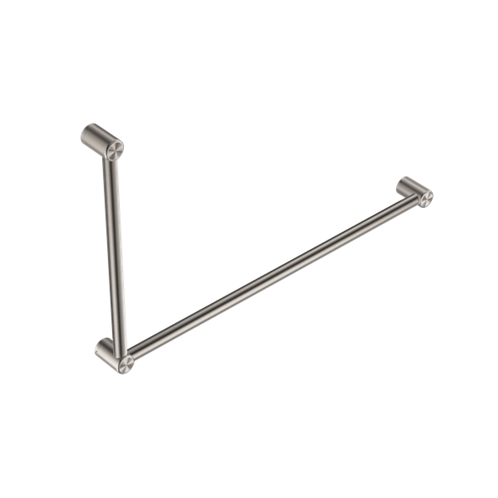 Mecca Care 32mm DDA Grab Rail Set 90 Degree 600X1000mm Brushed Nickel ...