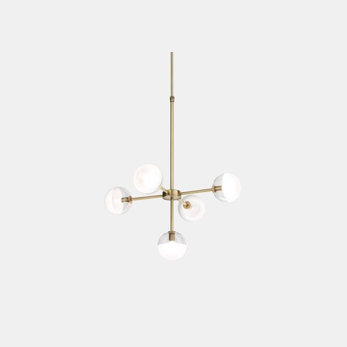 Natural Molecola 5lt Pendant Light