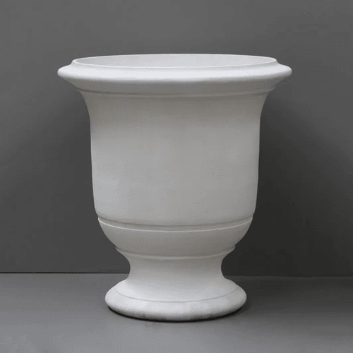 Aged Limestone Anduze Style Urn Medium Plain | Pietro Stoneware