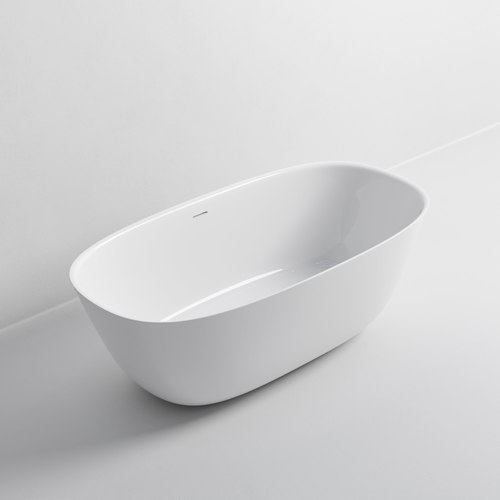 Gloss White Villastone Cervo 1600 Freestanding Bath