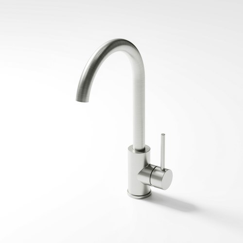 Brushed Nickel Premiere Gooseneck Kitchen Mixer