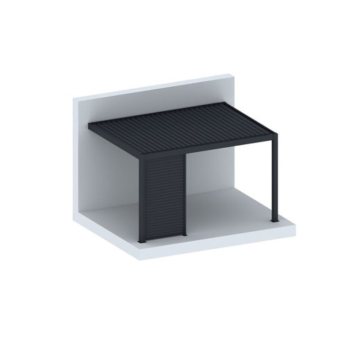 Charcoal Tasman Wall Mounted Pergola Shutter Wall