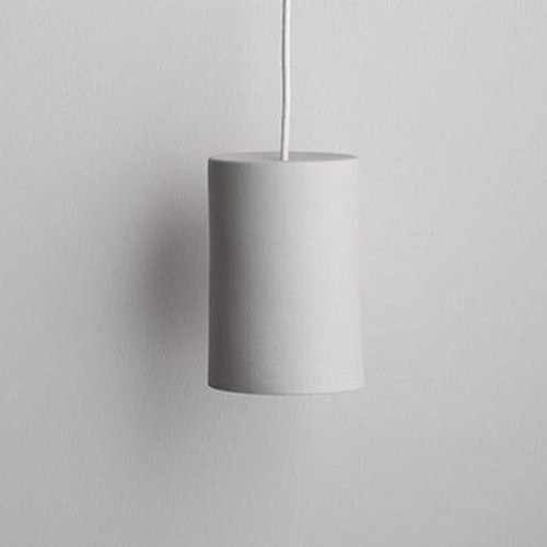 Stone Ceramic Pendant Cylinder Light Large