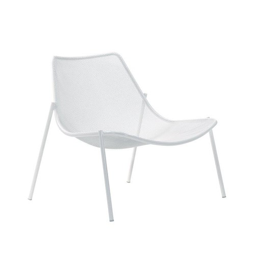 White Round Lounge Chair