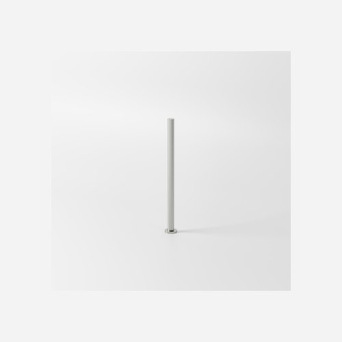 Brushed Stainless Pure Floorstanding Heated Towel Rail 900