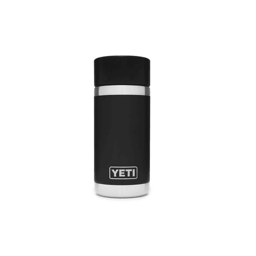 Black YETI® 12 oz Bottle With Hot Shot Cap