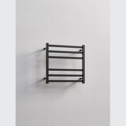 Gunmetal Square Heated Towel Ladders 600x650mm