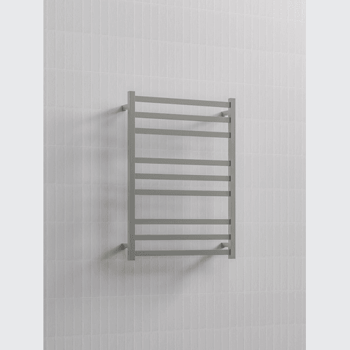 Brushed Stainless Square Heated Towel Ladder 900x650mm