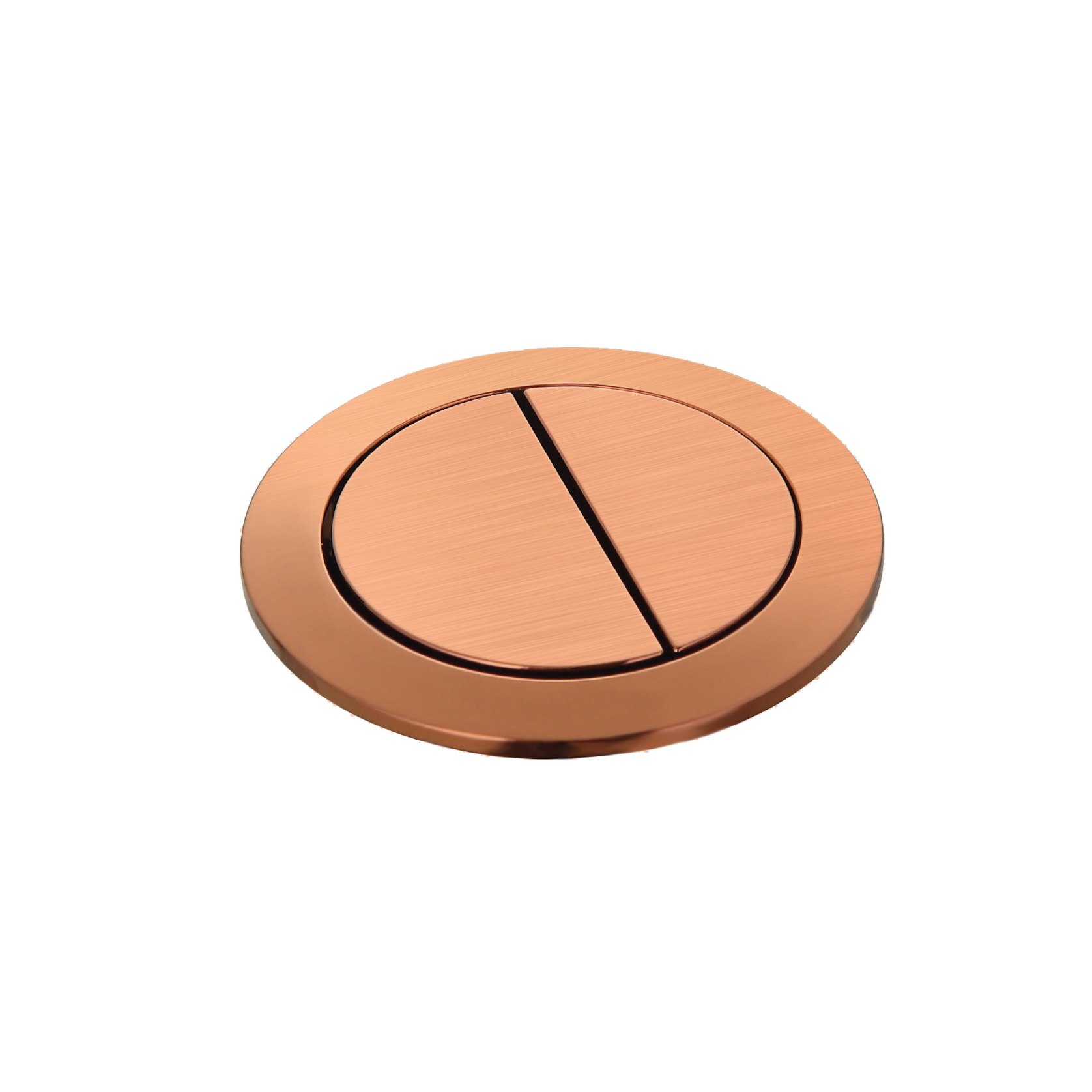 Round DualFlush Push Button Rose Gold ArchiPro NZ