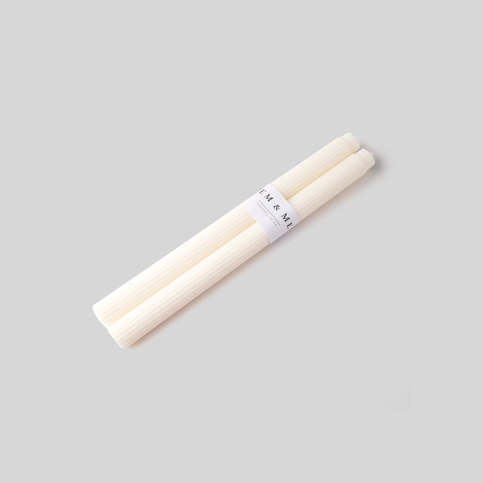 Ribbed Taper Candles set of 2 ArchiPro NZ