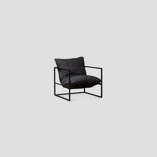 All Black Tekapo Single Sofa - Sooty