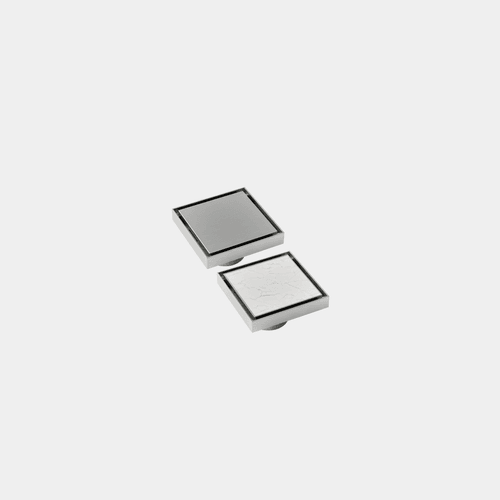 Stainless Steel Versa Square Tiled Shower Waste & Full Undermount Kit