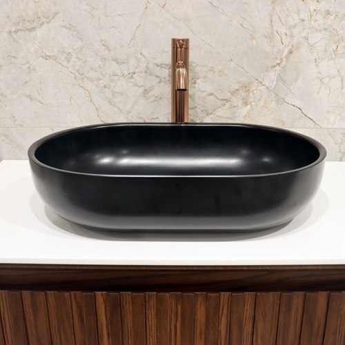 Matte Black Code Oval 530 Villastone Basin Range
