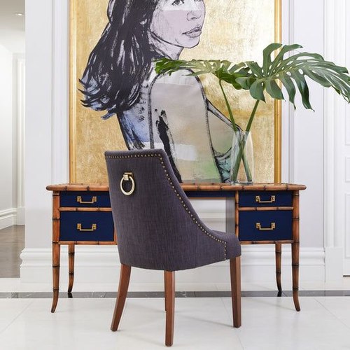 Navy Blue Colonial Desk