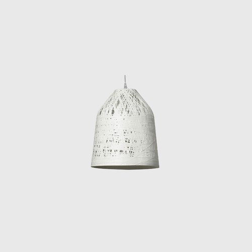 White Black Out Pendant Light