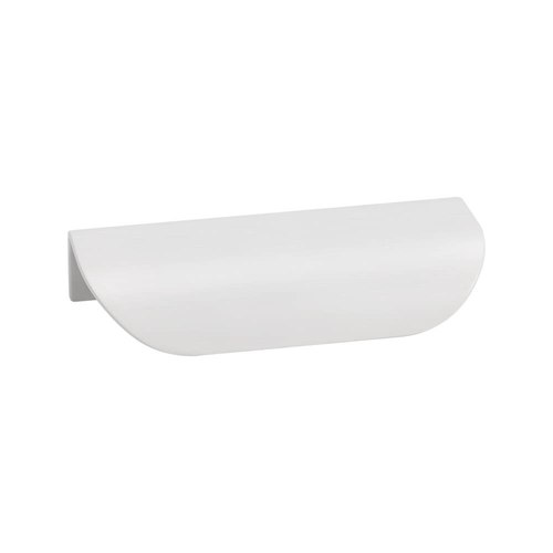 White KT&CO Kitchen shell lip pull handles Mosman Matt Black / Brushed Nickel / Brass / White