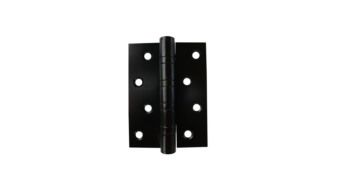 Black Door Hinge 100 x 75mm (2 Hinges) LOOSE PIN ArchiPro NZ