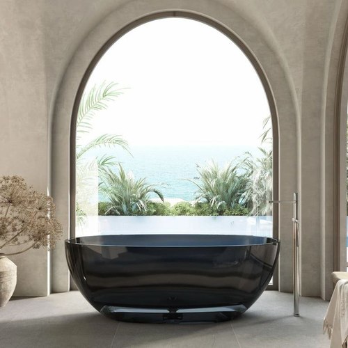 Morion Black Wow Translucency Resin Stone Bath 1700mm