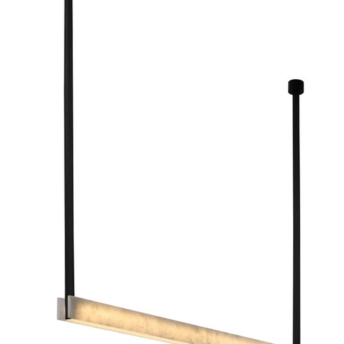 Black Slate Linear Pendant Light