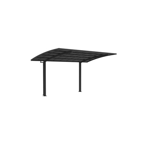 Black / Dark Grey Cantilever Patio Cover 550x 280 x 316cm