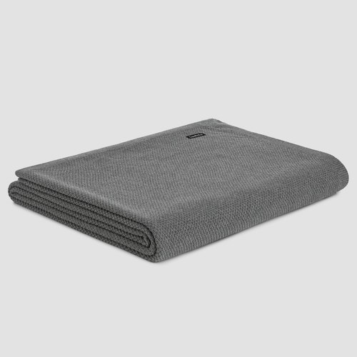 Grey Moss Stitch Cotton Baby Cot Blankets