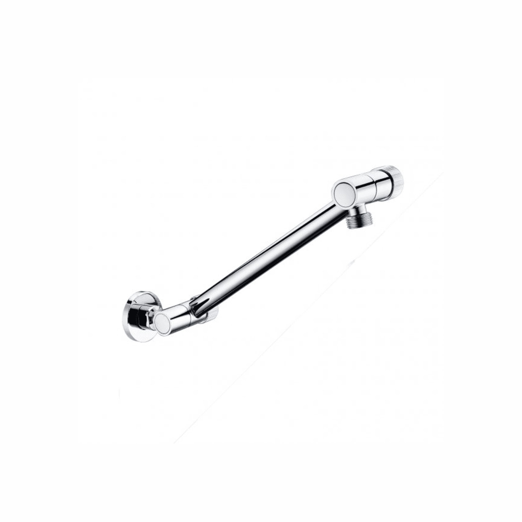 Echo Round WallMounted Shower Arm Chrome Adjustable ArchiPro NZ