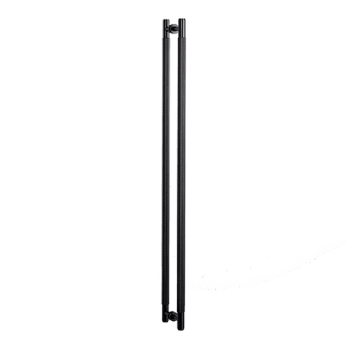 Black Buster+Punch Cross Double Closet Bar