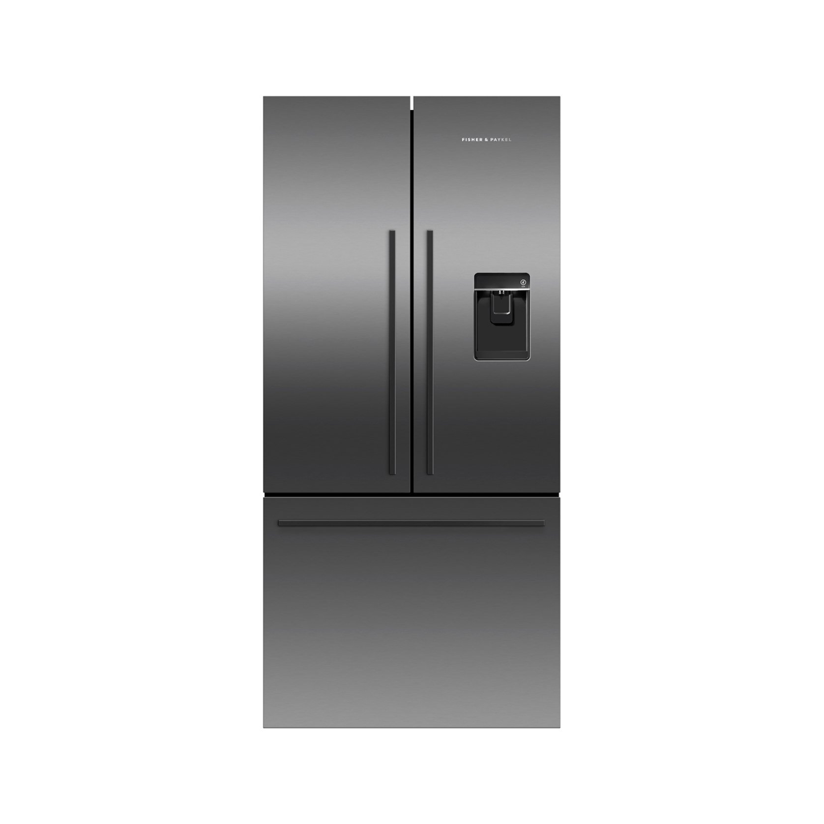 Freestanding French Door Refrigerator Freezer, 79cm, 487L, Ice & Water