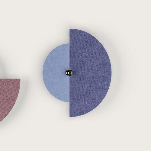 Petrol Blue / Opal Violet Ghaban Wall Light