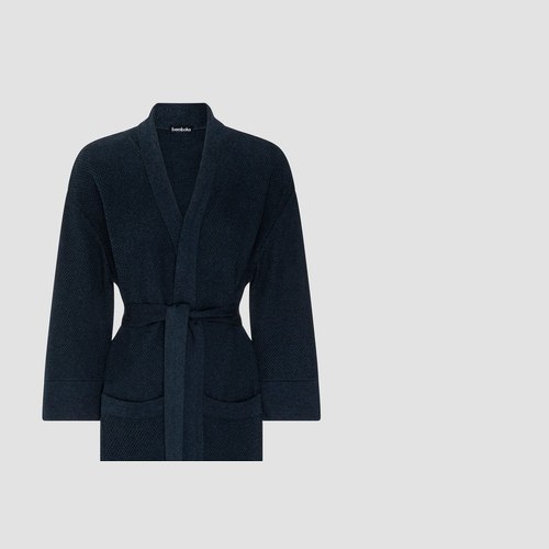 Ink Bamboo Knitted Bathrobes