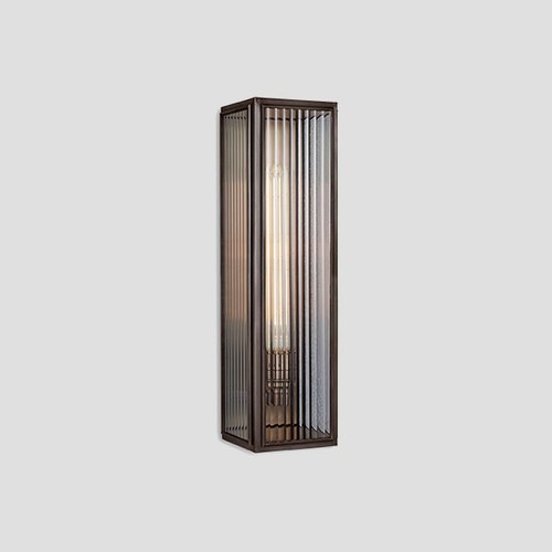 Bronze Ash Reeded Wall Light