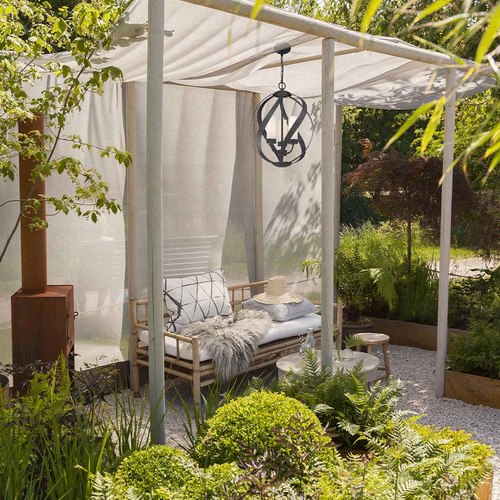 Old Black Blacksmith 3lt Outdoor Pendant Light